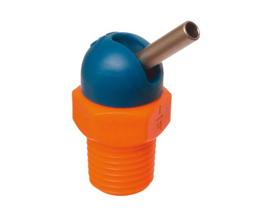 Kühlmittel-Hochdruckdüse 1/8", Typ CD, blau-orange