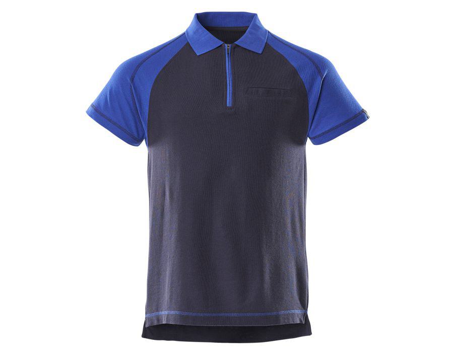 Polo-Shirt mit Brusttasche IMAGE marine/kornblau