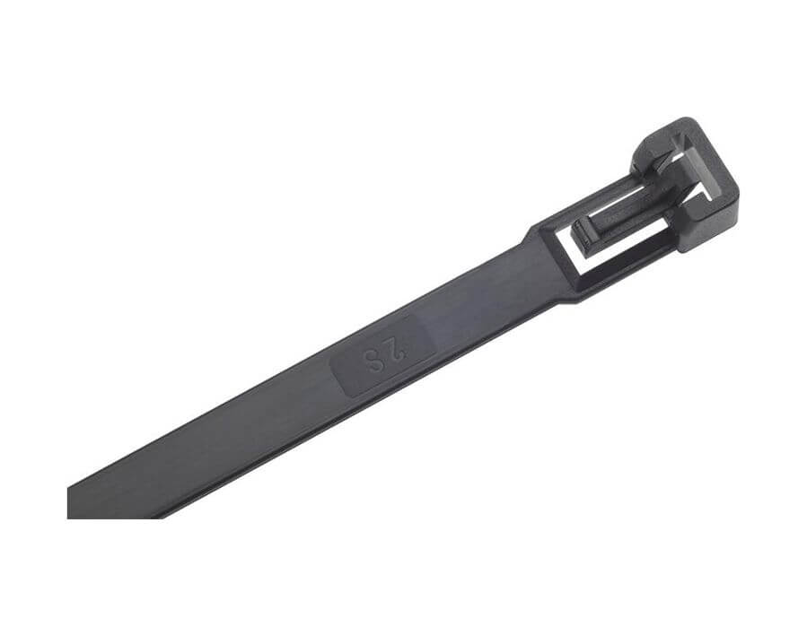Kabelbinder, lösbar, schwarz