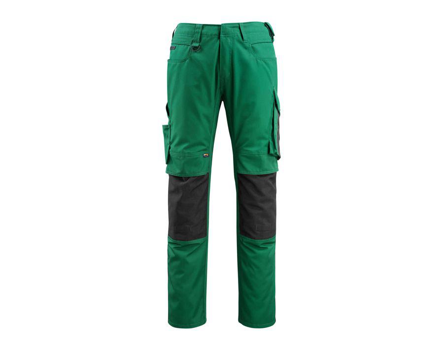 Hose mit Knietaschen UNIQUE grün/schwarz