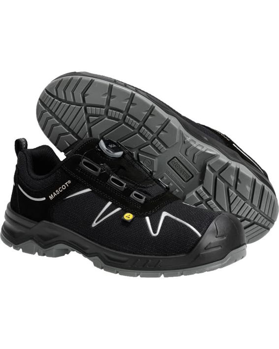 Sicherheitshalbschuh FOOTWEAR FLEX schwarz/silber