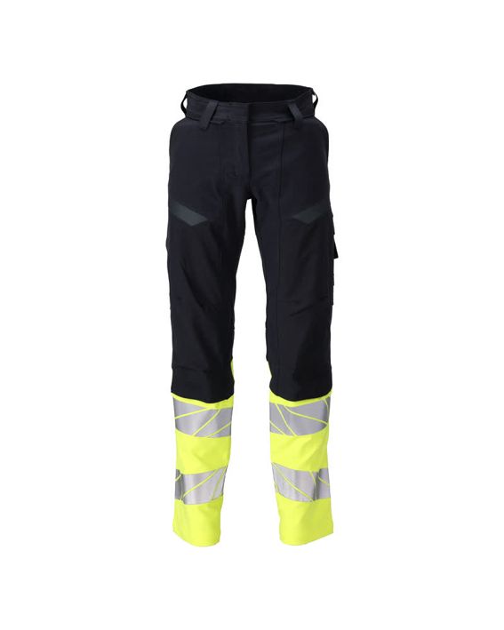 Hose mit Knietaschen ACCELERATE MULTISAFE schwarzblau/hi-vis gelb