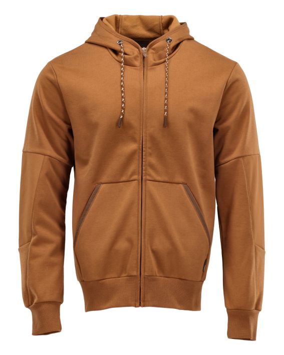 Kapuzensweatshirt mit Reißverschluss CUSTOMIZED Nussbraun