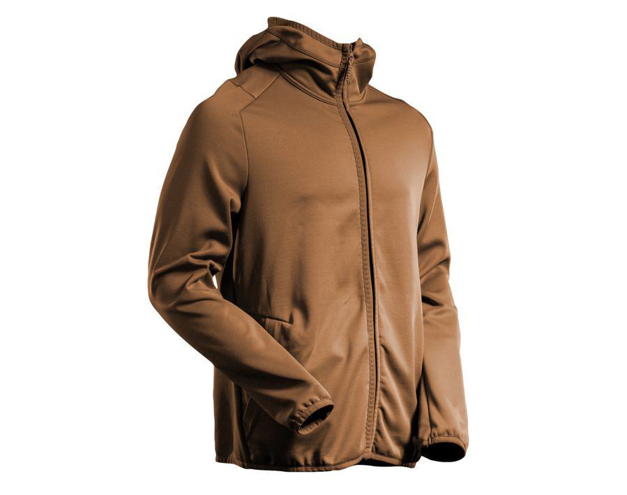 Fleecepullover mit Kapuze CUSTOMIZED Nussbraun