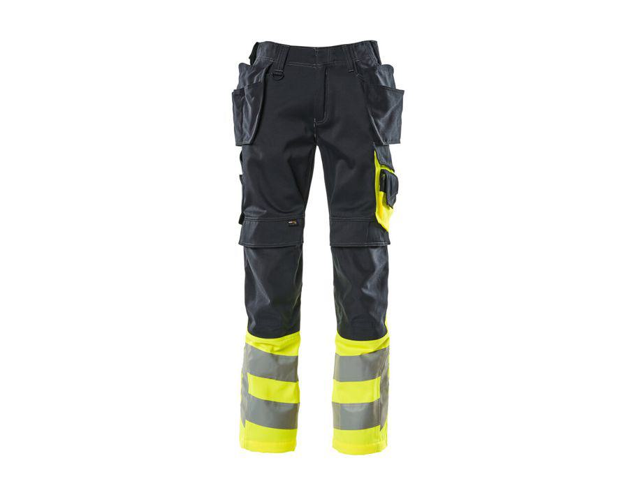Hose mit Hängetaschen SAFE SUPREME schwarzblau/hi-vis gelb
