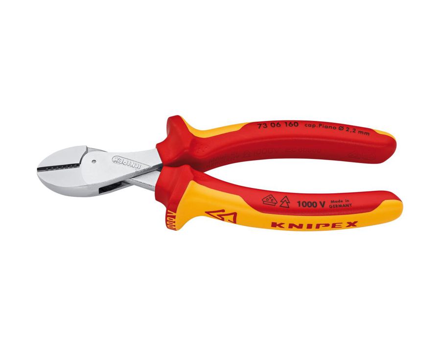 VDE-Kompakt-Seitenschneider X-Cut®, Kopf verchromt