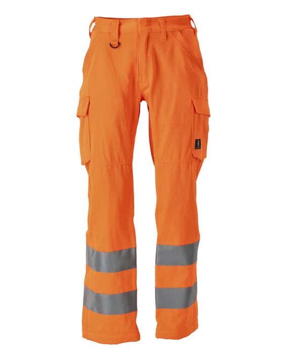 Hose mit Schenkeltaschen SAFE LIGHT hi-vis orange