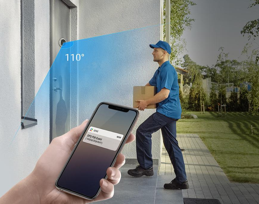 Wi-fi Türspion mit Innendisplay 