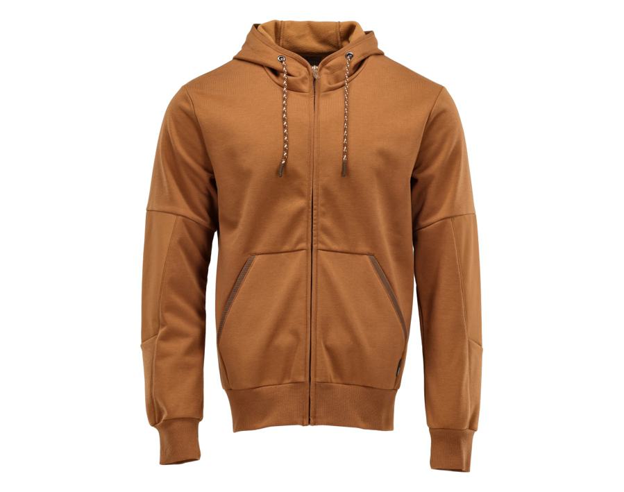 Kapuzensweatshirt mit Reißverschluss CUSTOMIZED Nussbraun