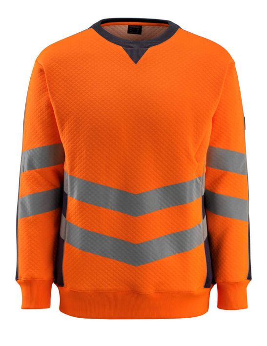 Sweatshirt SAFE SUPREME hi-vis orange/schwarzblau