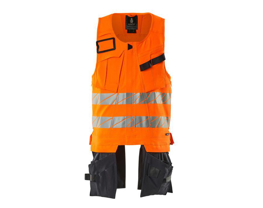 Werkzeugweste ACCELERATE SAFE hi-vis orange/schwarzblau