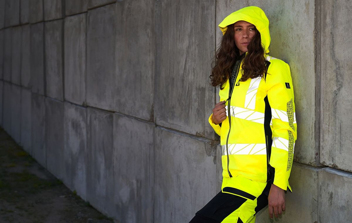 Winterjacke ACCELERATE SAFE hi-vis orange/moosgrün