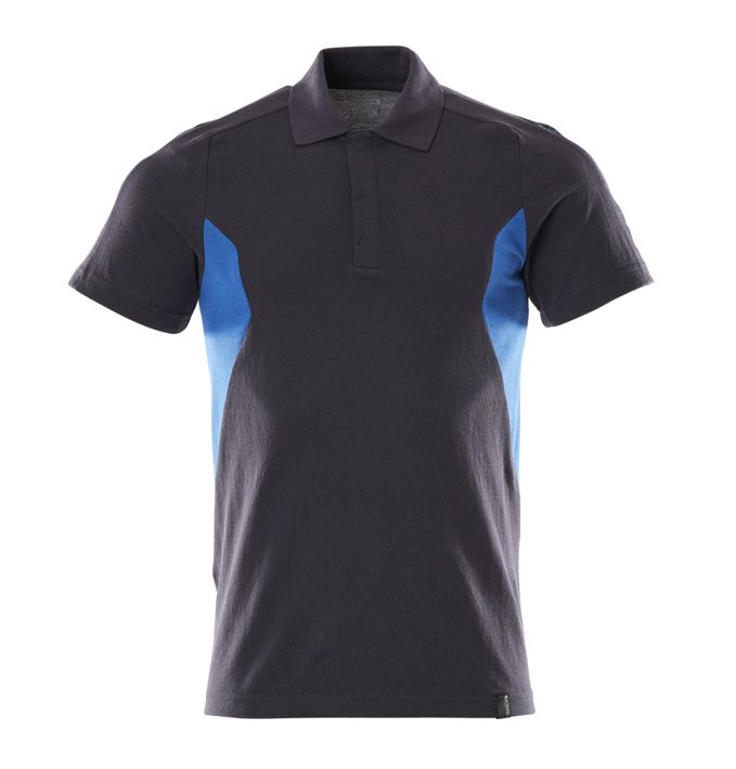 Polo-Shirt ACCELERATE schwarzblau/azurblau