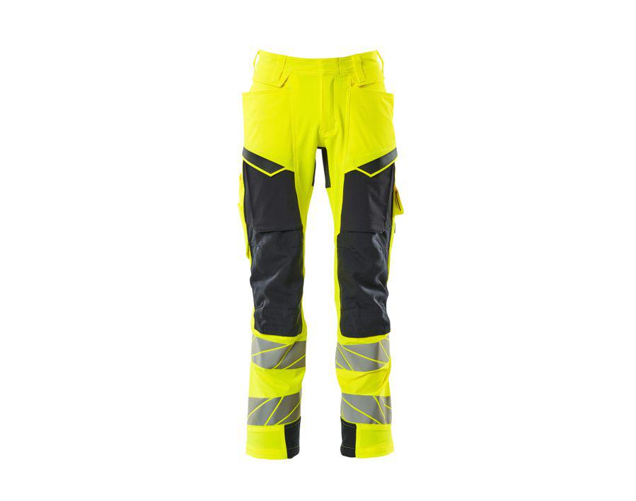 Hose mit Knietaschen ACCELERATE SAFE hi-vis gelb/schwarzblau