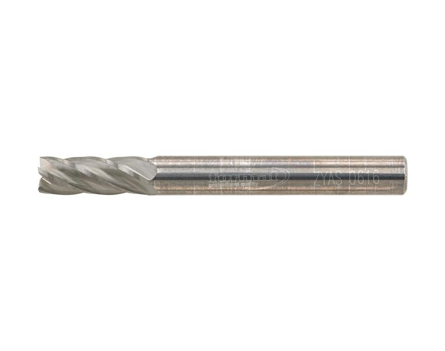 Hartmetallfrässtift (Rotorfräser) DIN 8033 – Schaft-Ø 6 mm, Zylinderform ZYA-S, mit Stirnverzahnung, Zahnung Alu