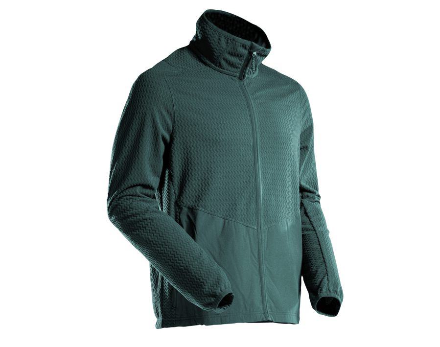 Microfleece Pullover mit Reißverschluss CUSTOMIZED waldgrün
