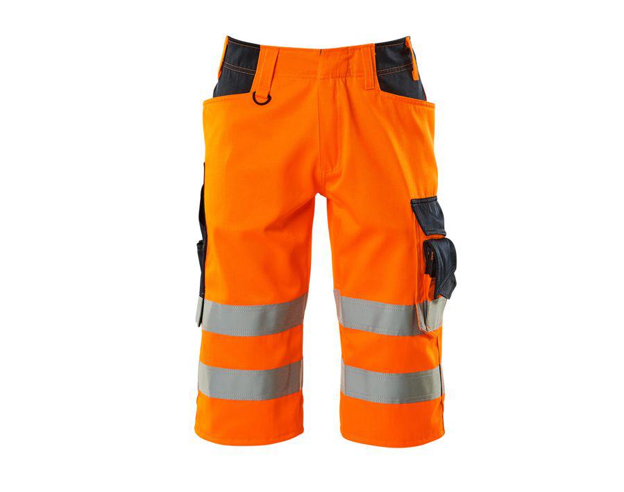 Shorts, lang SAFE SUPREME hi-vis orange/schwarzblau