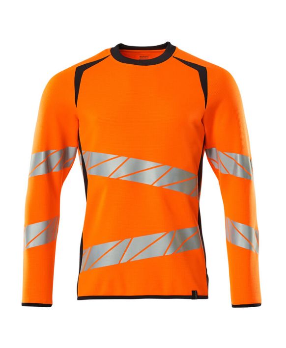 Sweatshirt ACCELERATE SAFE hi-vis orange/schwarzblau