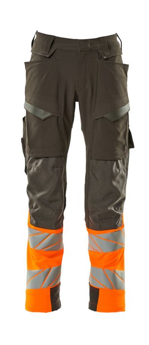 Hose mit Knietaschen ACCELERATE SAFE dunkelanthrazit/hi-vis orange