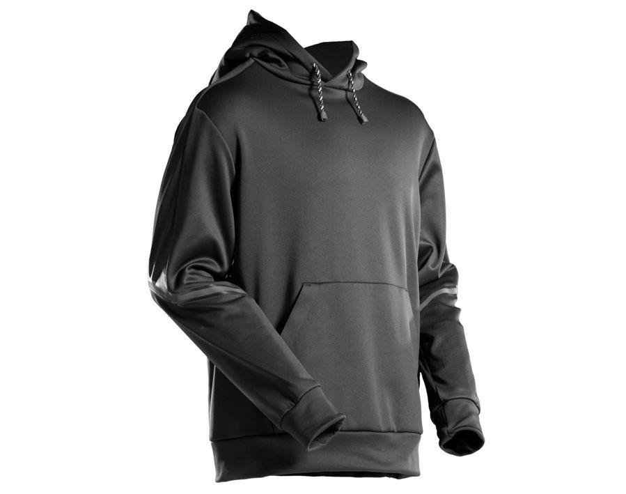 Fleece Kapuzensweatshirt CUSTOMIZED schwarz