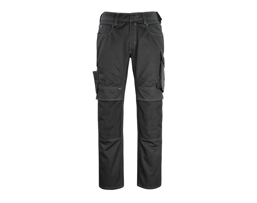 Hose mit Knietaschen UNIQUE schwarz/dunkelanthrazit