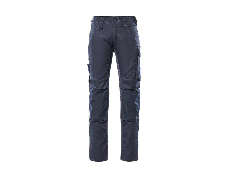 Hose mit Knietaschen UNIQUE schwarzblau/kornblau