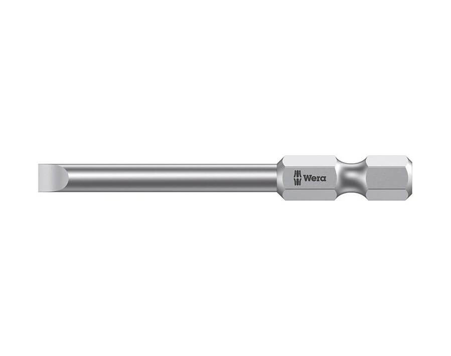 Bit für Schlitzschrauben 1/4" DIN 3126 E 6,3, lange Ausführung 50 mm