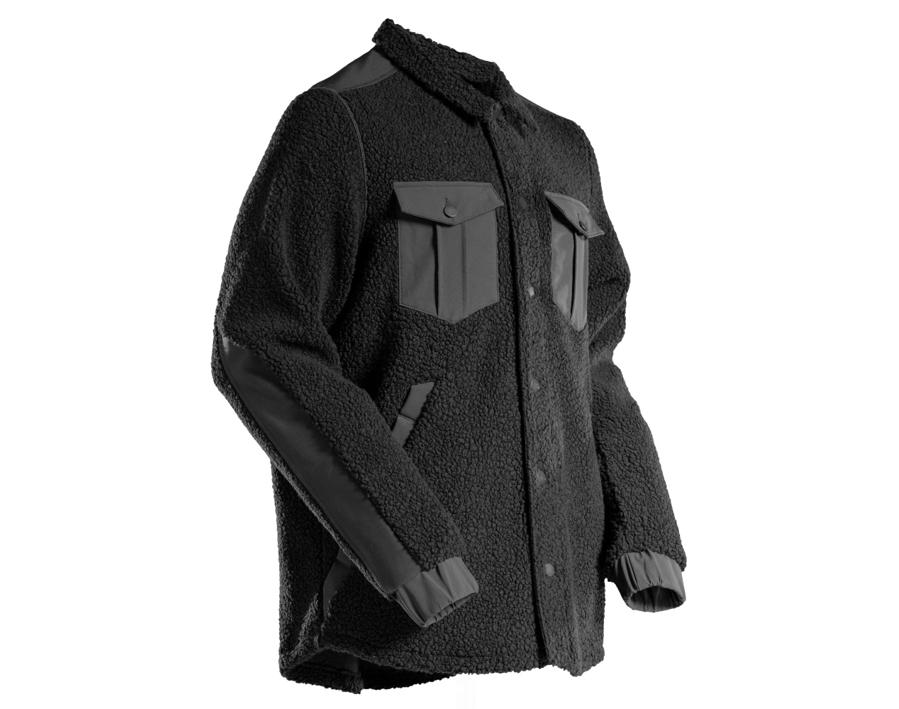 Faserpelz Hemd CUSTOMIZED schwarz