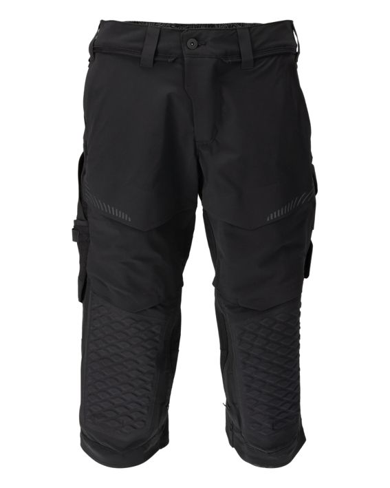 Dreiviertel-Hose mit Knietaschen CUSTOMIZED schwarz