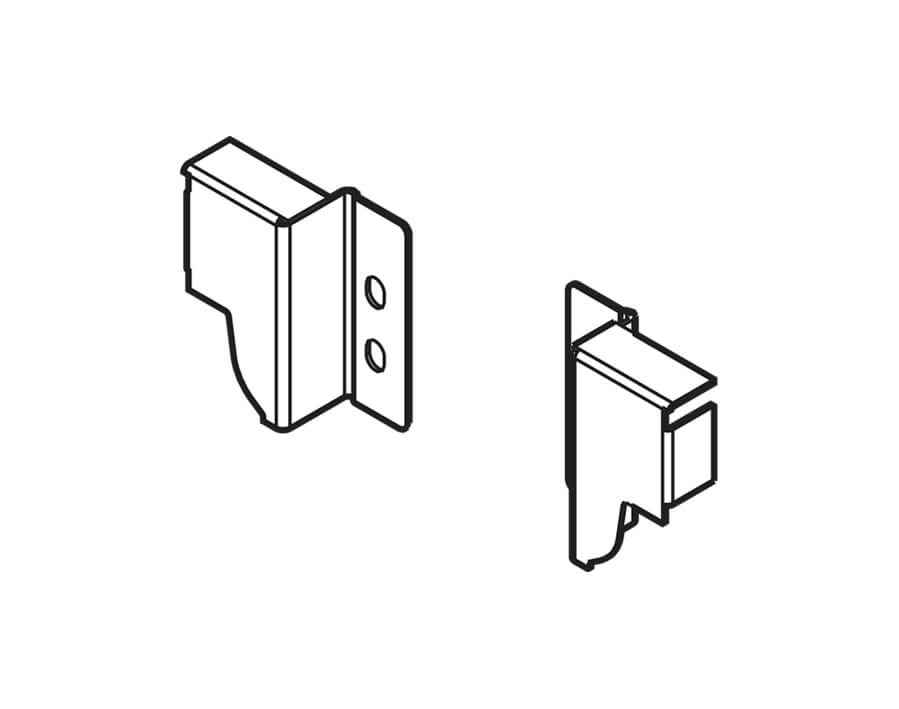 Rückwandhalter links/rechts TANDEMBOX intivo/antaro