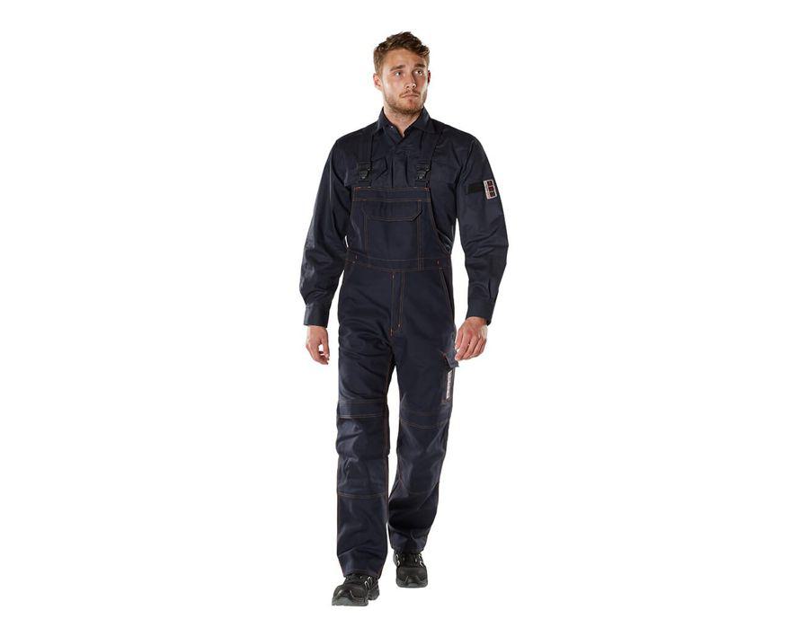 Latzhose mit Knietaschen MULTISAFE schwarzblau