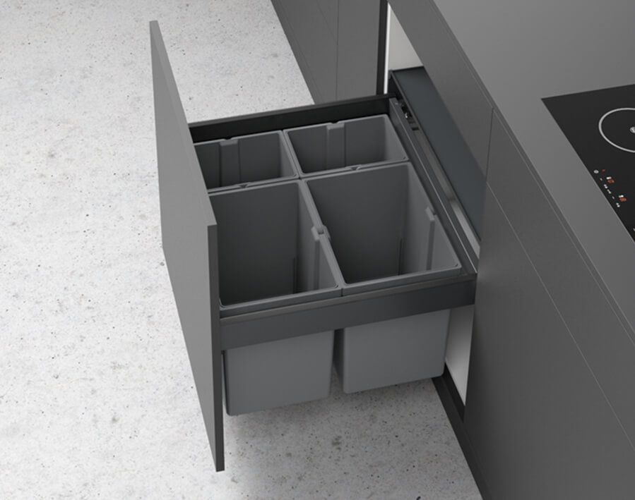 Abfallsystem hinter Blenden AvanTech YOU Pull 