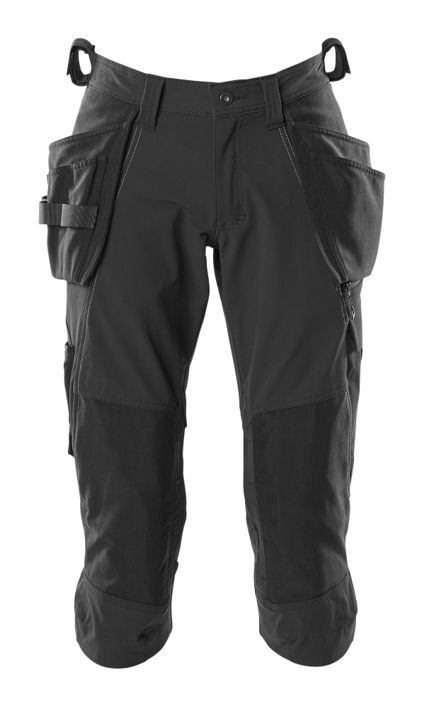 Dreiviertel-Hose mit Hängetaschen ACCELERATE schwarz