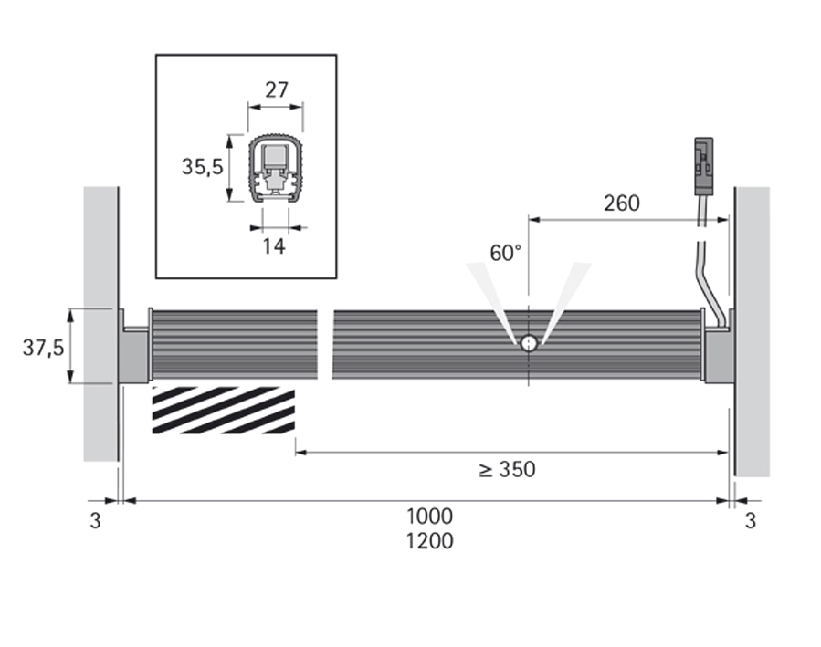 LED-Kleiderstangenleuchte LitePipe 