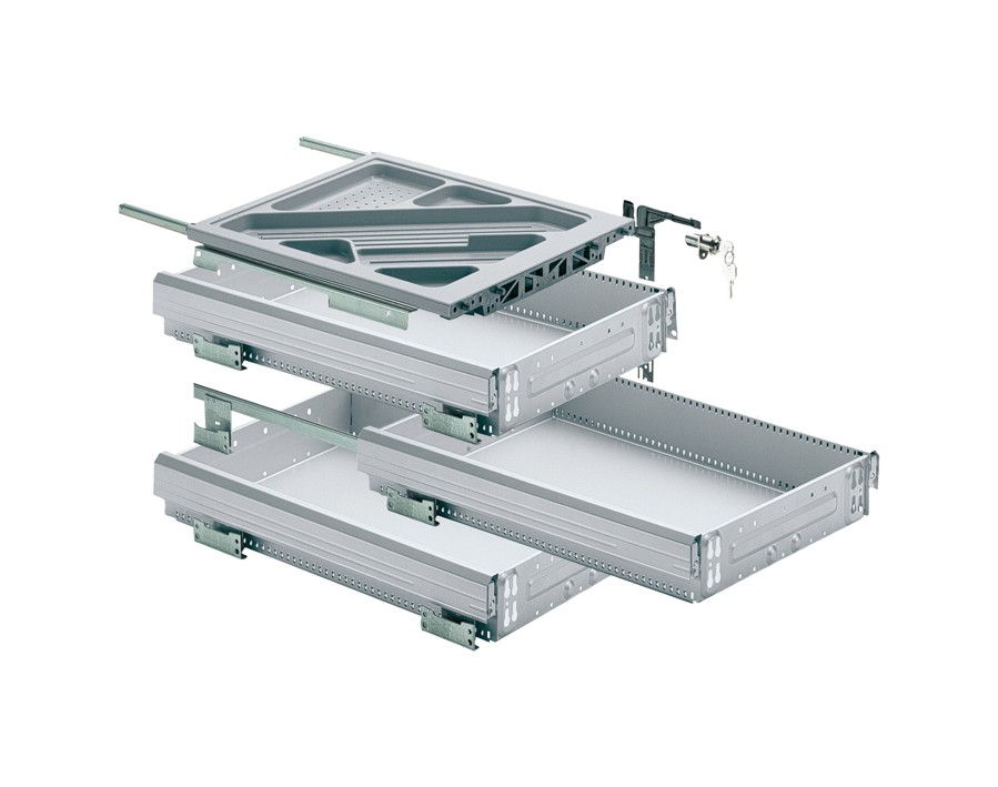 Container-Set mit Teilauszügen