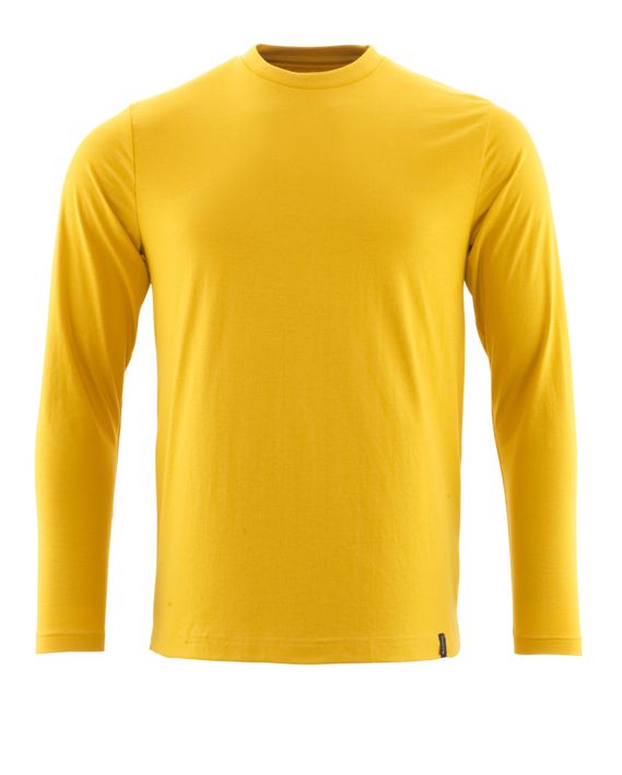 T-Shirt, Langarm CROSSOVER currygelb
