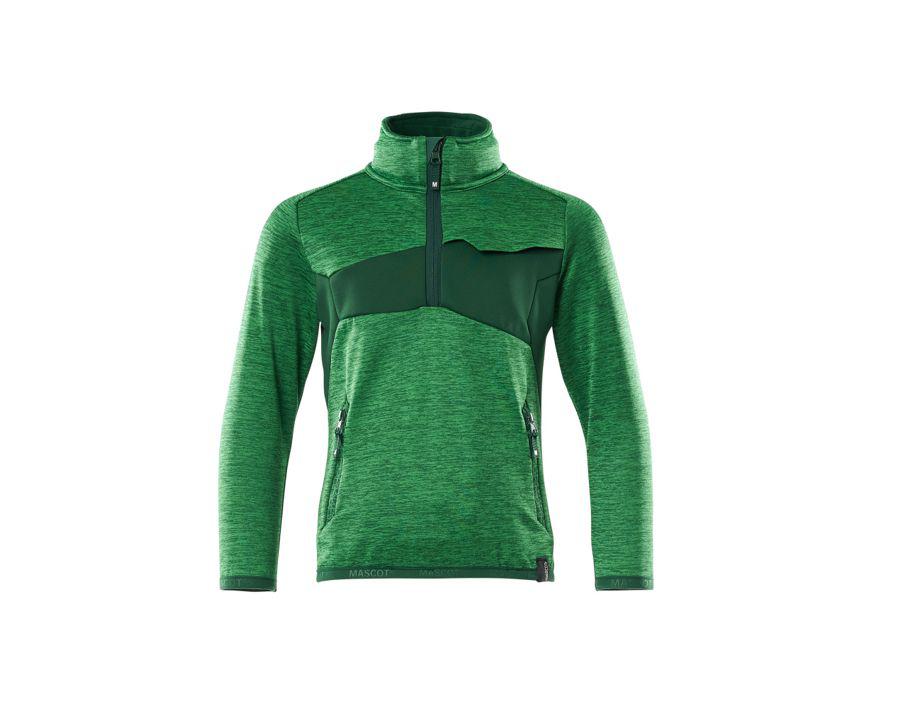 Fleecepullover für Kinder ACCELERATE grasgrün/grün