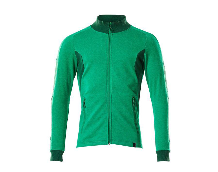 Sweatshirt mit Reißverschluss ACCELERATE grasgrün/grün