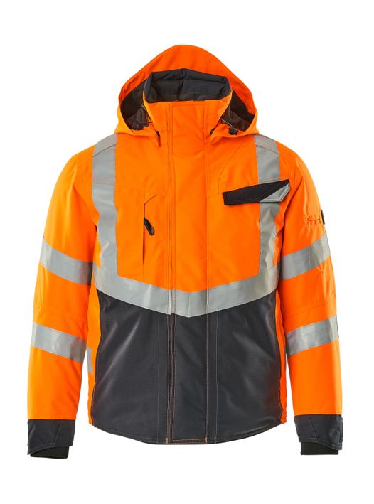 Winterjacke SAFE SUPREME hi-vis orange/schwarzblau