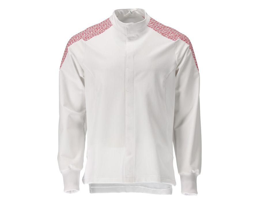 Jacke FOOD & CARE weiss/verkehrsrot