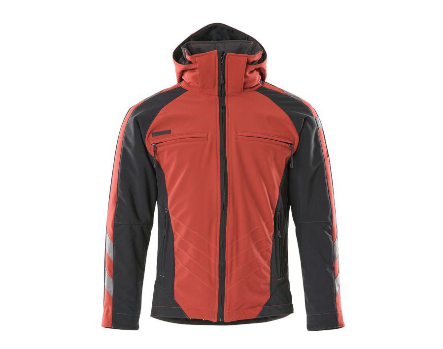 Winterjacke UNIQUE rot/schwarz