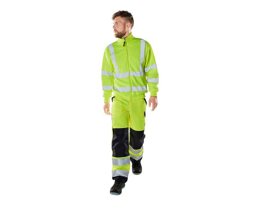 Sweatshirt mit Reißverschluss SAFE CLASSIC hi-vis gelb
