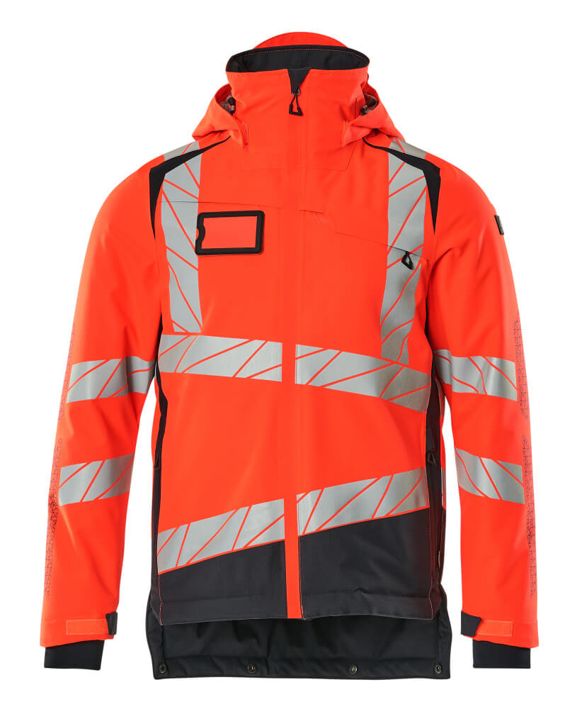 Winterjacke ACCELERATE SAFE Hi-vis rot/schwarzblau