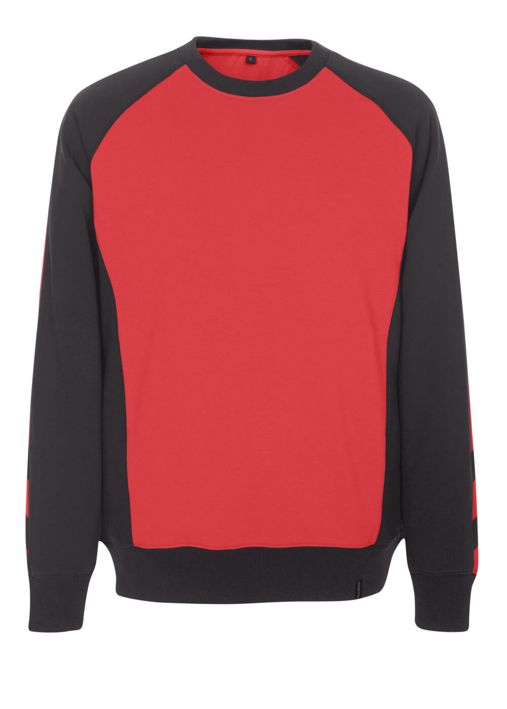 Sweatshirt UNIQUE rot/schwarz