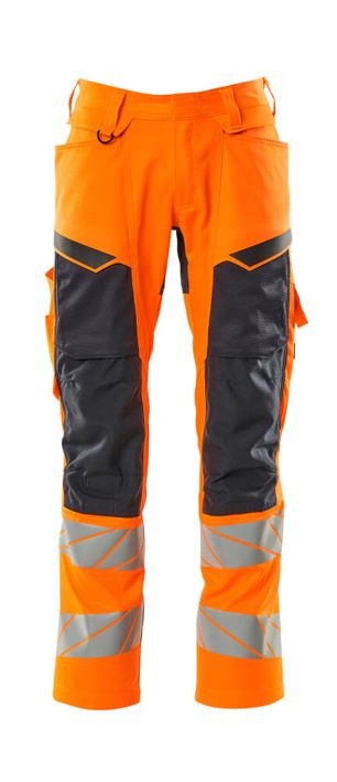 Hose mit Knietaschen ACCELERATE SAFE hi-vis orange/schwarzblau