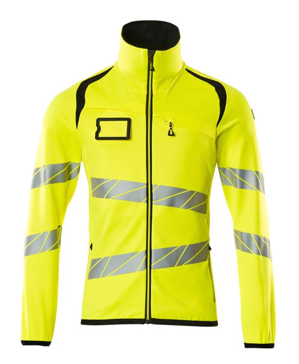 Fleecepullover mit Reißverschluss ACCELERATE SAFE hi-vis gelb/schwarz