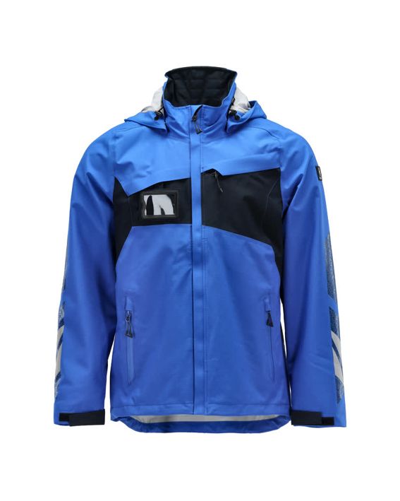 Hard Shell Jacke ACCELERATE azurblau/schwarzblau