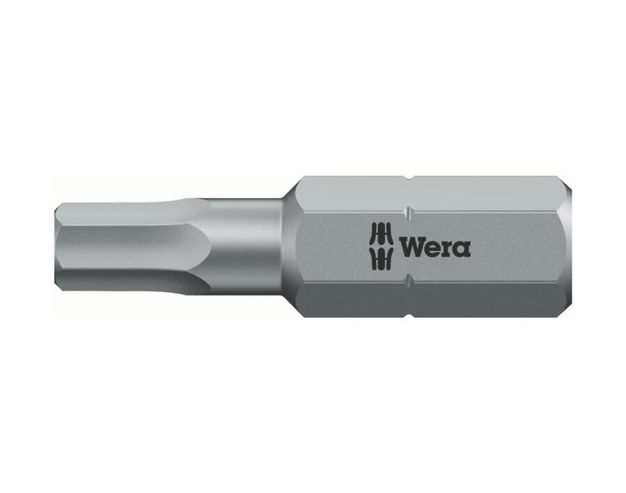 Bit für Innensechskantschrauben 1/4", nach DIN 3126 C 6,3, zähhart