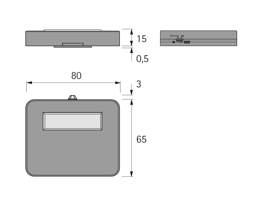 LED-Anbauleuchte AlphaLite