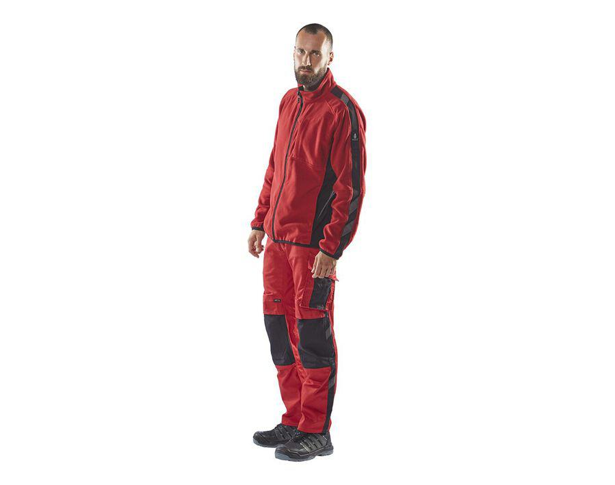 Fleecejacke UNIQUE anthrazit/schwarz